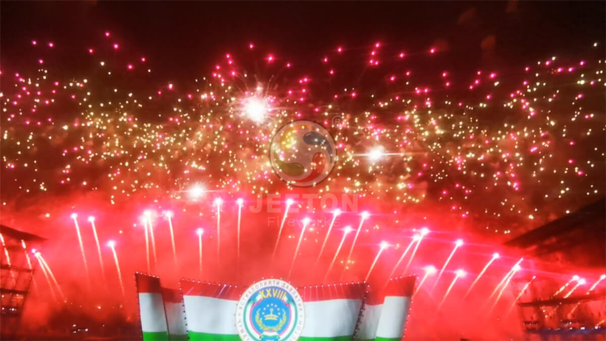 塔吉克斯坦28周年独立日庆典焰火表演
