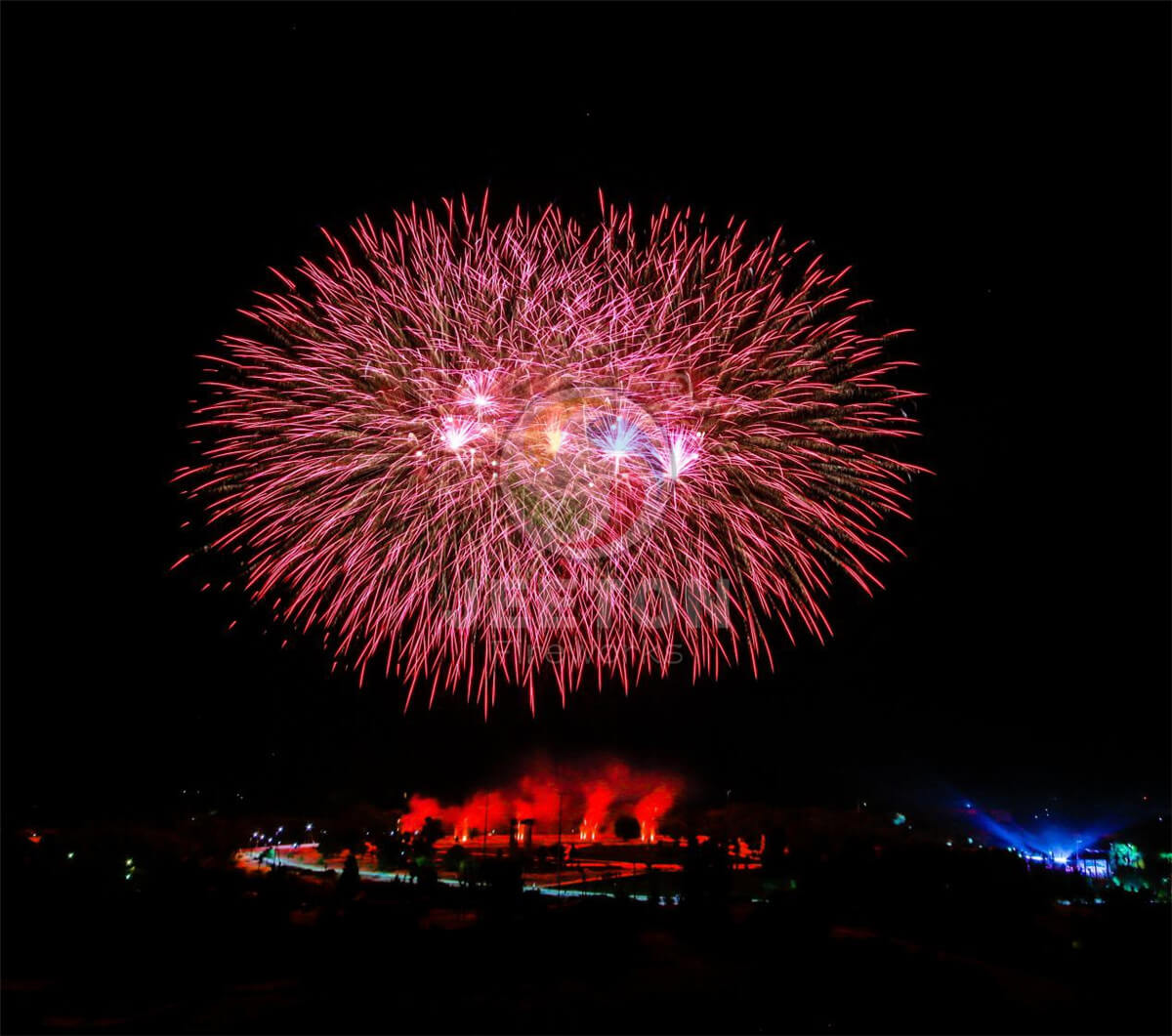 乌兹别克斯坦28周年独立日庆典焰火表演