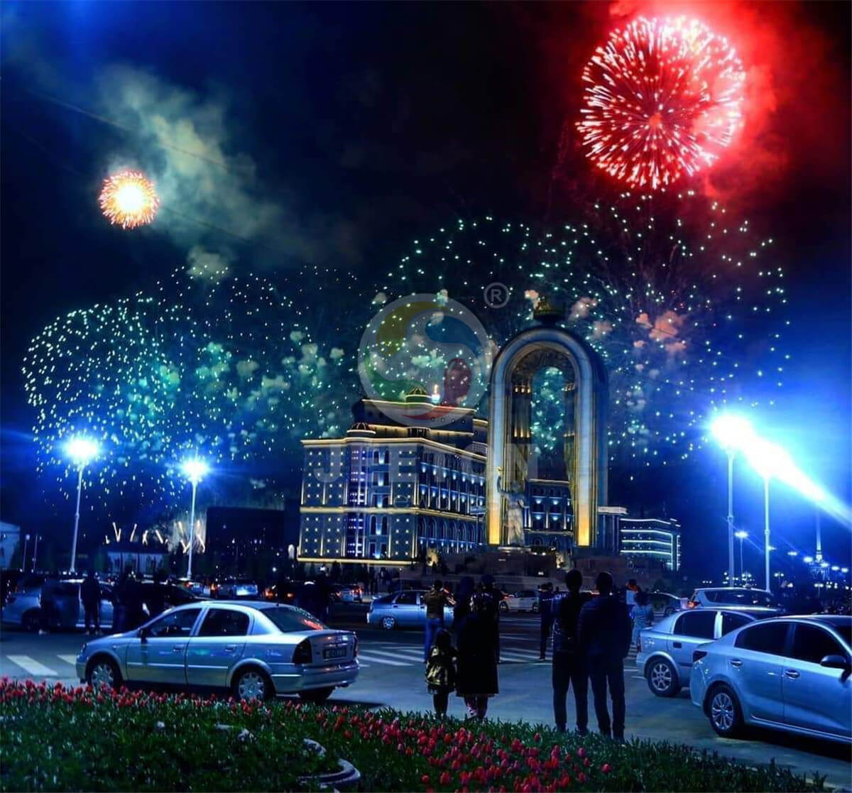 塔吉克斯坦纳乌鲁兹节焰火燃放